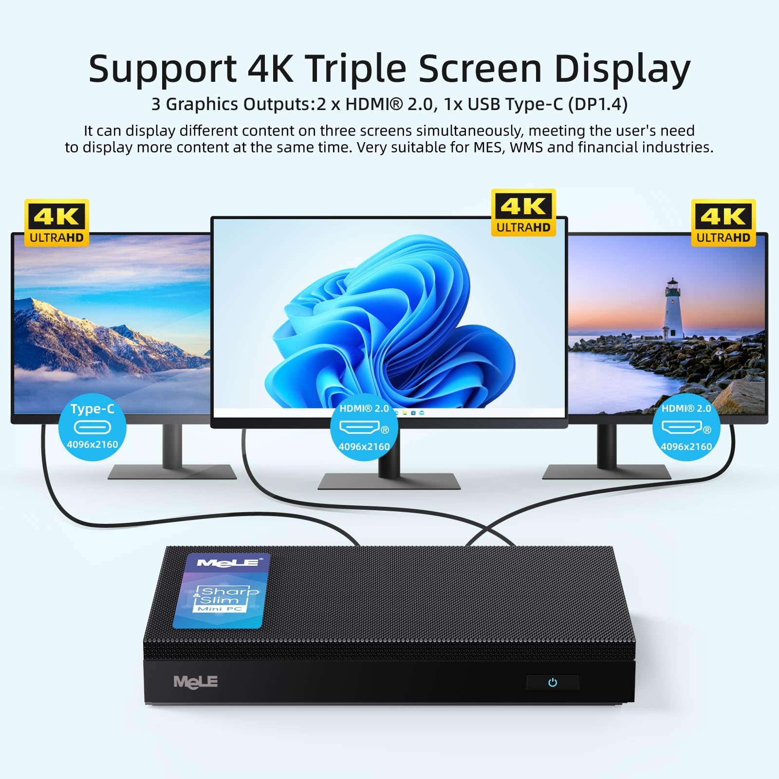 MeLE Fanless N100 Mini PC 16GB LPDDR4x 512GB SSD Quieter4C Micro