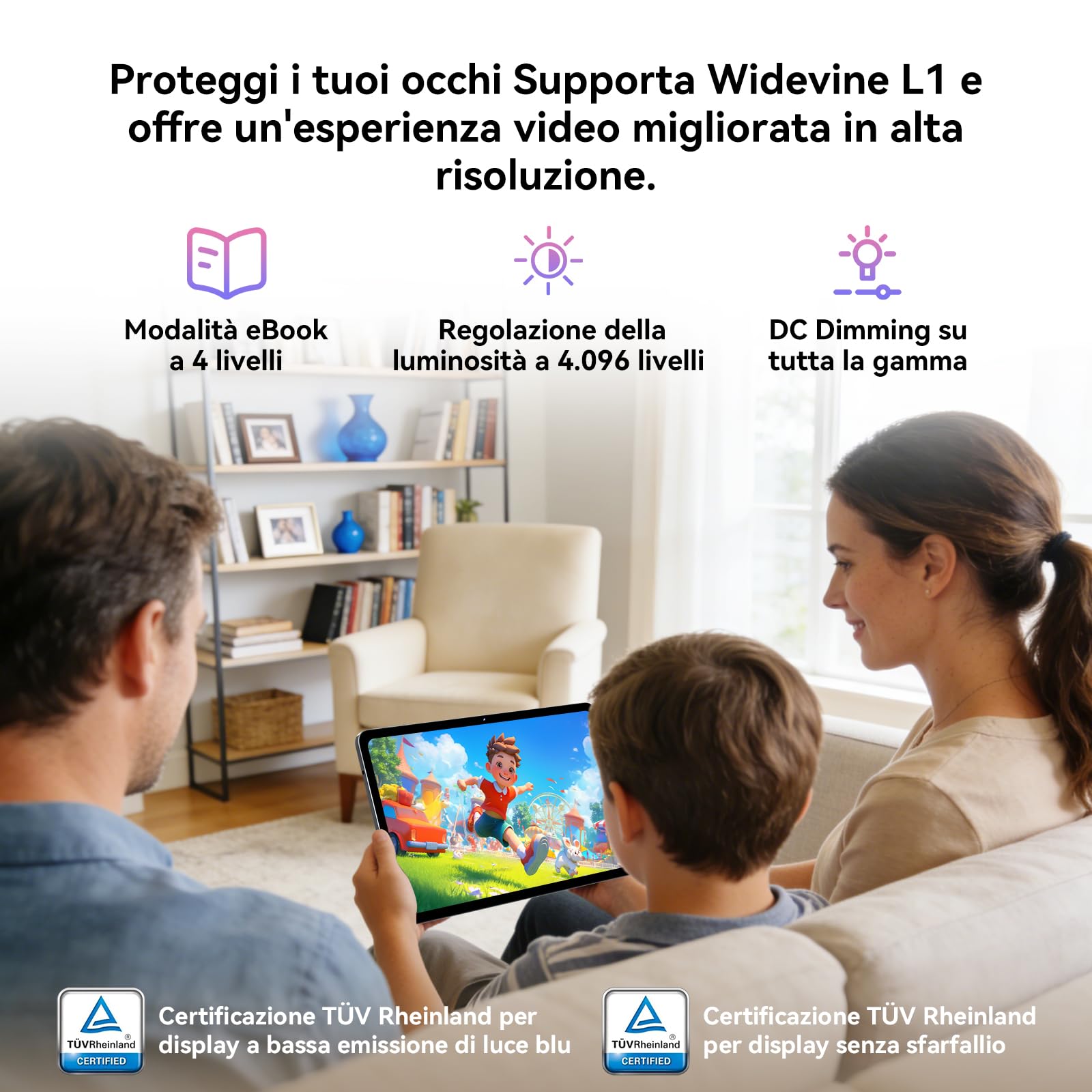 Blackview Mega2 Tablet 12 Pollici Android 15, 24GB RAM + 128GB ROM, 120HZ 2K FHD Gaming Tablet con Tastiera Mouse Mouse Auricolare, 4G LTE+5G WiFi, 9000 mAh, WideVine L1, grigio