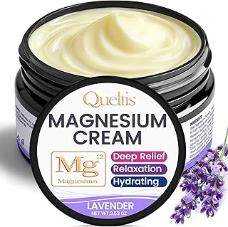 Magnesium Cream, Magnesium Lotion for Sleep, Pain & Leg Cramps, Topical Magnesium Chloride Cream for Muscle Relaxation, Calm, Moisturizing