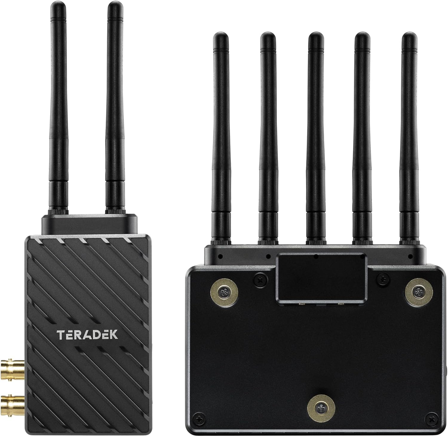 Teradek Bolt 6 LT 750 Wireless Transmitter and Receiver Deluxe Kit, Video Transmission System with Zero-Delay and 10-Bit HD Video, 3G-SDI/HDMI, Up to 4Kp30 / 1080p60, 750FT Range (Gold Mount)