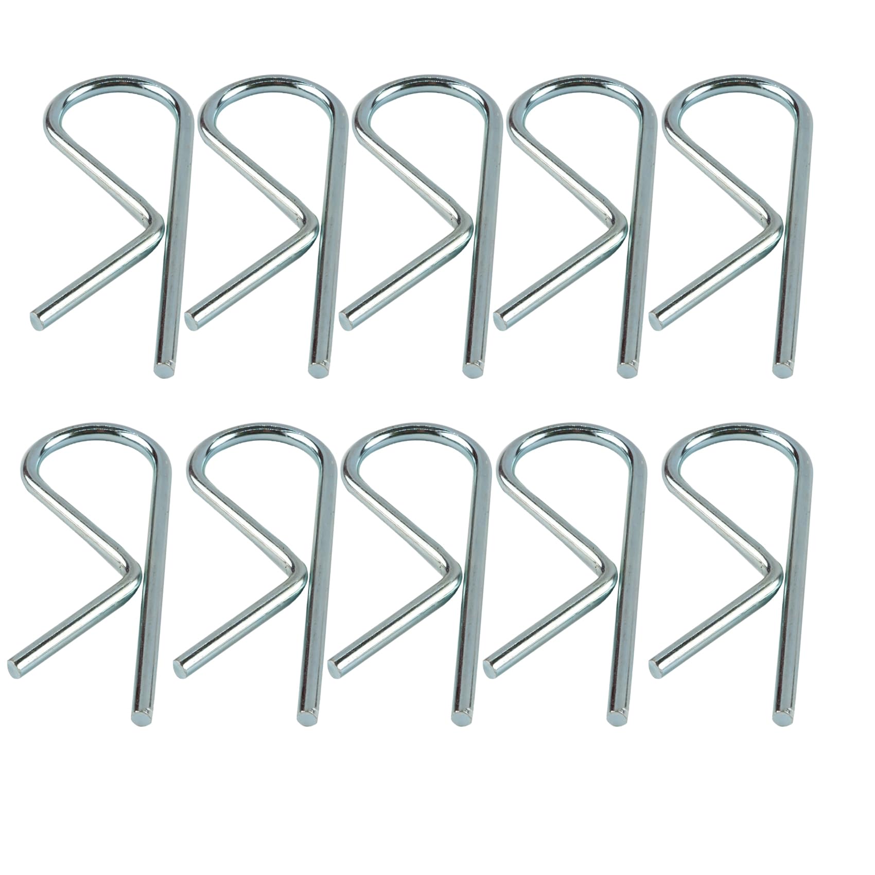 Basdures 01004 Sway Control Replacement Pin, 5/32" x 2-7/8" Zinc Plated Steel Hitch Clip for Camping Trailer & Travel Trailer (10 Pack)