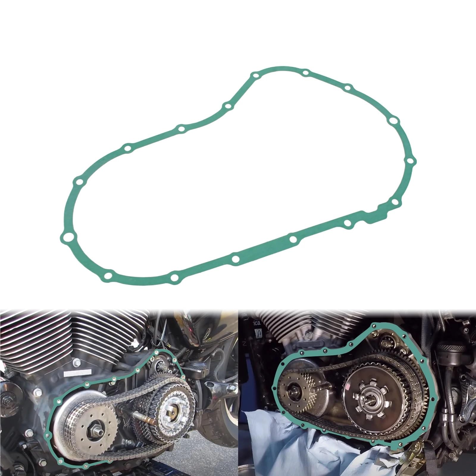 Uszczelka pokrywy głównej skrzyni korbowej silnika, pasująca do Harley Sportster 883 XL883 1200 XL1200 2004-2020 Iron 883 1200 Uszczelka pokrywy zaworu Zestaw Uszczelek Silnika