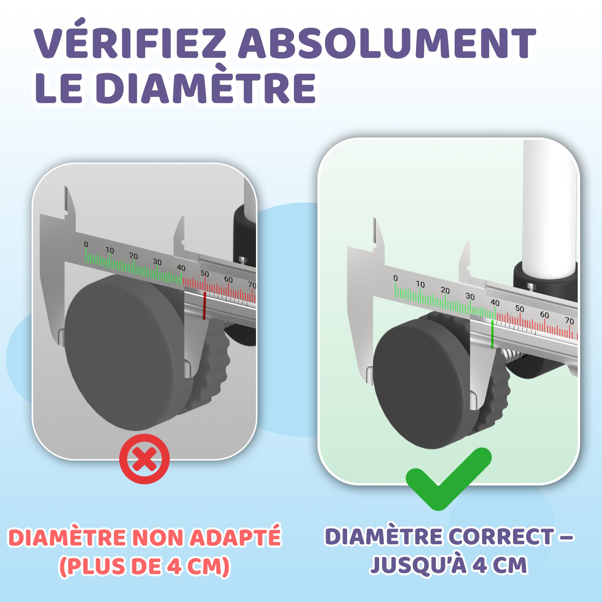 4X Patins de Protection Murale – Protection Murale sans Perçage – Grille et Barrière de Sécurité pour Escalier & Porte – Fixation à Pression pour Bébé & Enfants