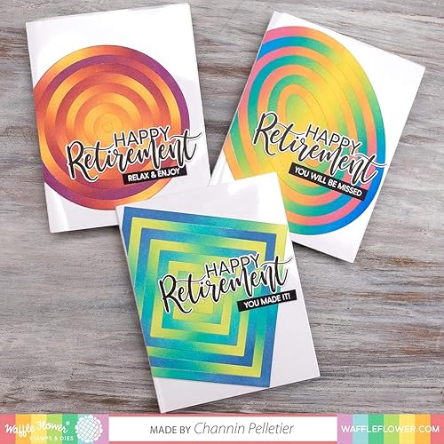 Miniatura 5 de Waffle Flower Paquete de troqueles Nesting Basics 1  Capas de paneles esenciales para fabricación de cartas, 17 troqueles de corte para manualidades