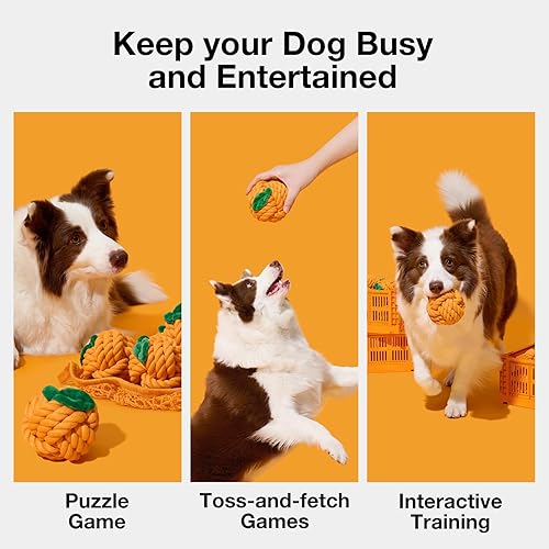 Miniatura 5 de VETRESKA Juguetes de cuerda de Navidad para perros, juguete duradero de tira y afloja con agarre ergonómico, juguete de cuerda resistente para