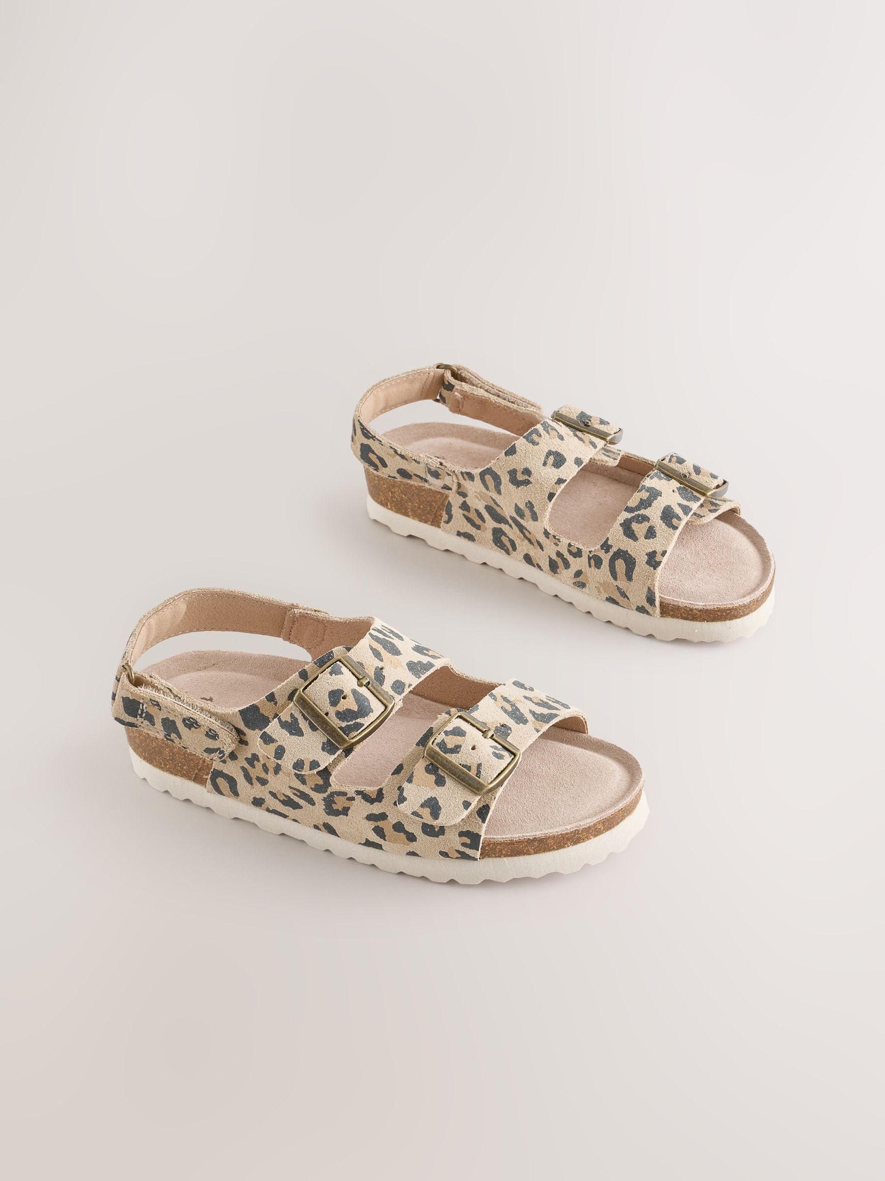 NEXT Mädchen Sandalen mit Korksohle und Klettverschluss