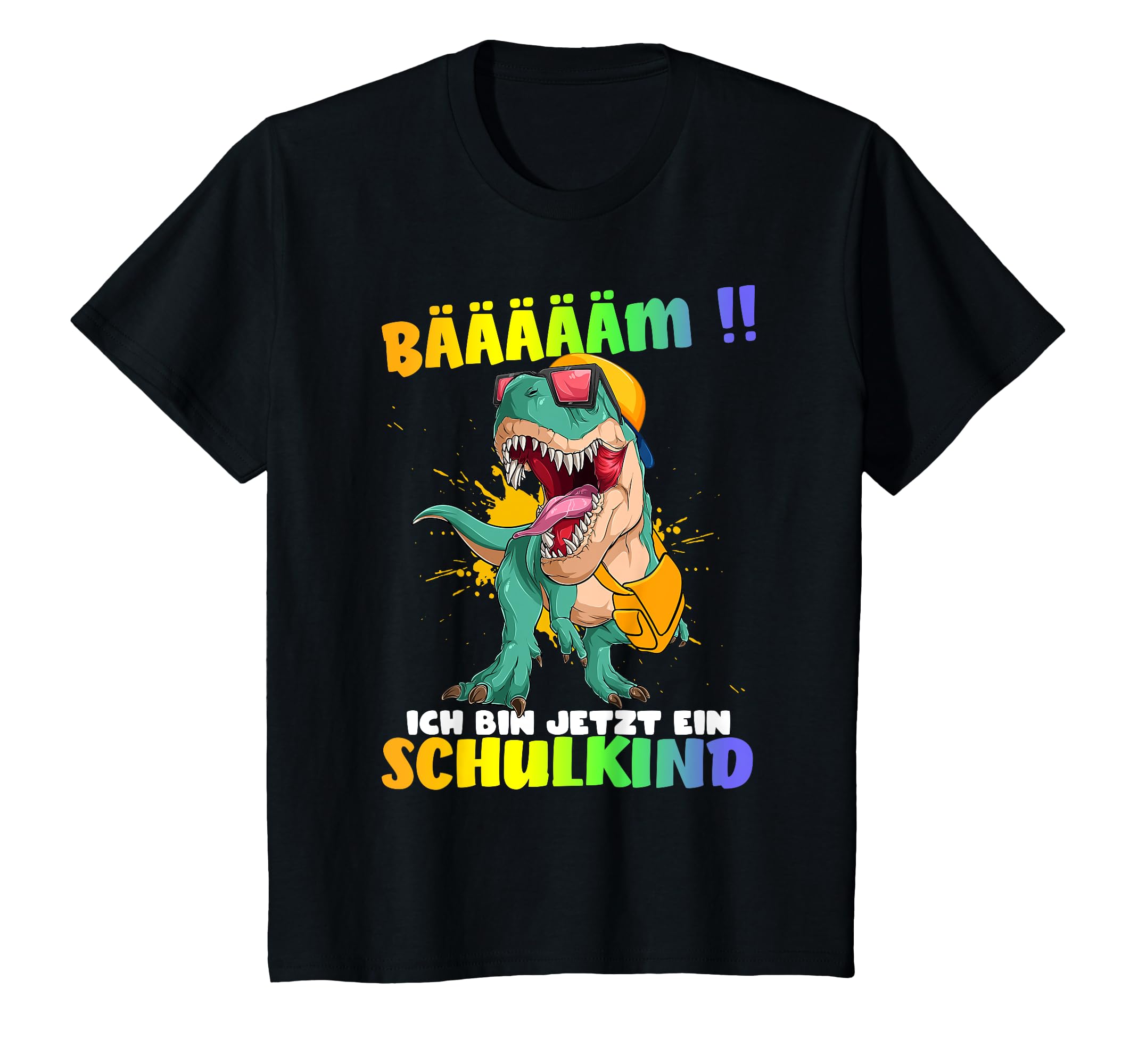 Shirtracer T-Shirt „Schulkind 2025 Dinos“ Für Jungen – Cooles Einschulungsgeschenk Mit Dino-Motiv
