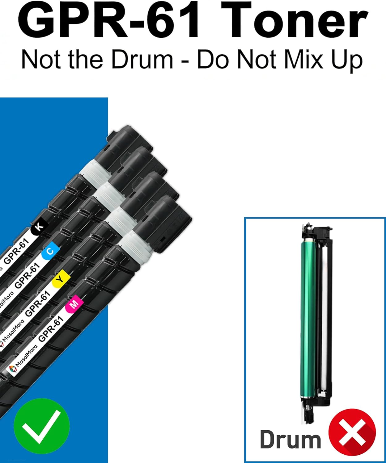 MasaiMara GPR-61 GPR61 High Yield Toner Cartridge Replacement for Canon ImageRUNNER Advance DX C5840 C5840i C5850 C5850i C5860 C5860i C5870 C5870i Printers