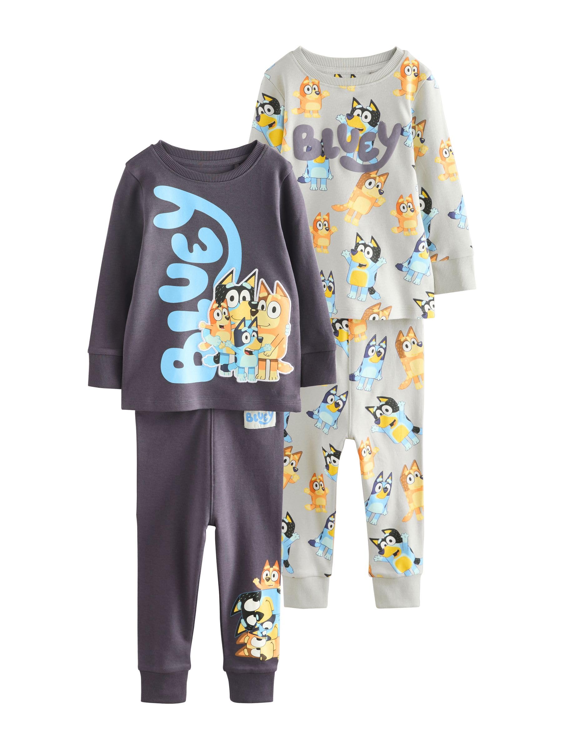 NEXT Jungen Bluey Snuggle Schlafanzüge, 2er-Pack