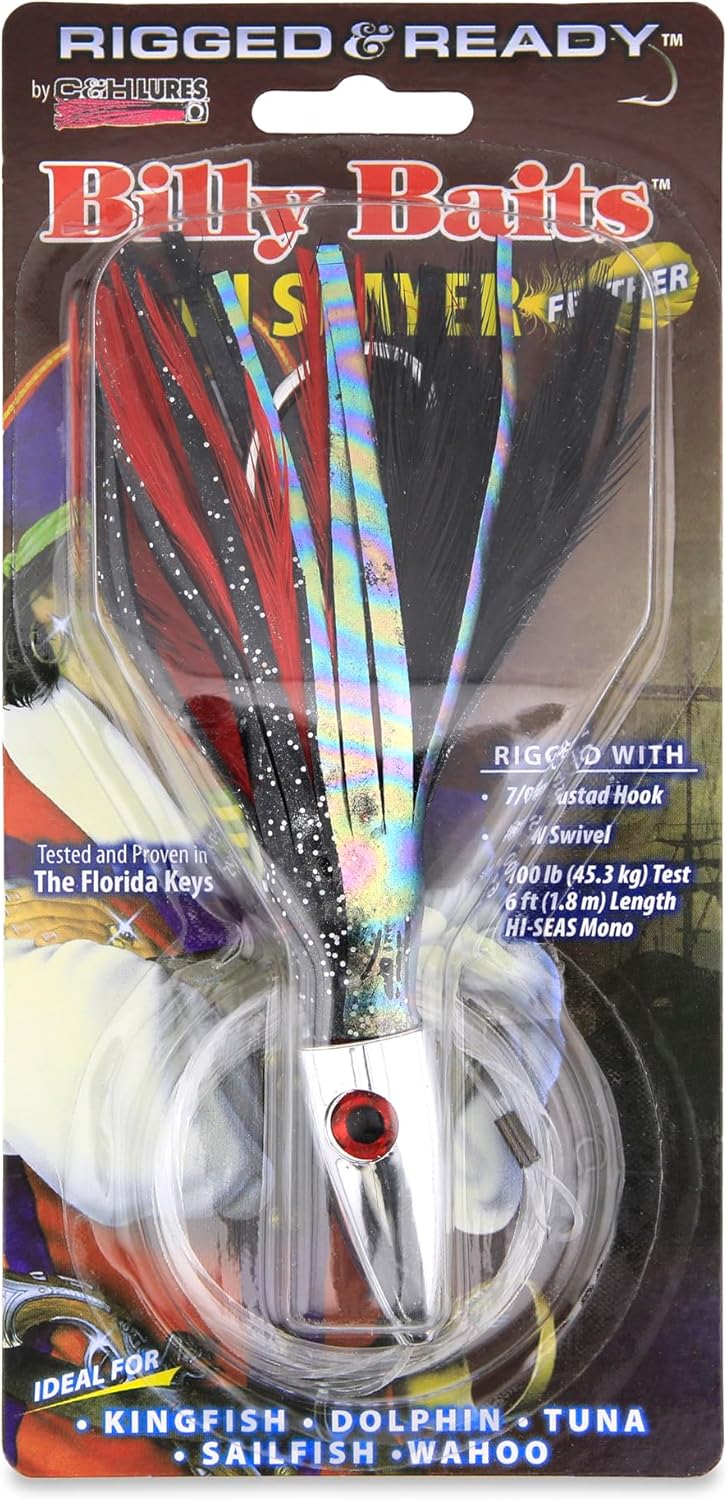 Billy Baits - Ahi Slayer Lure - Rigged & Ready Mono