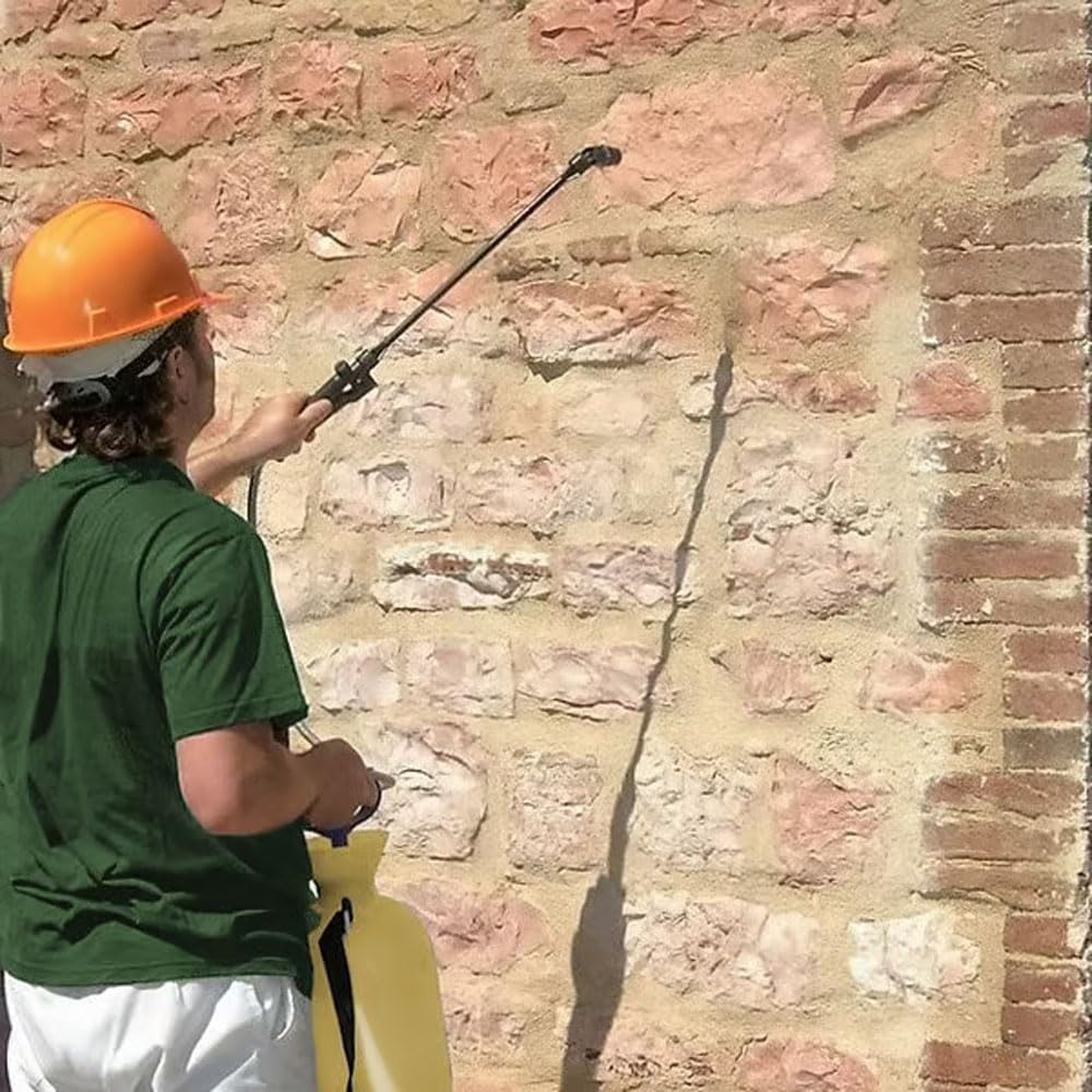 Hidrófugo Consolidante 2 en 1-10L Impermeabiliza y consolidael material | Penetra en profundidad, fija arenillas y polvo, es transpirable y no altera el aspecto de cemento, ladrillo o piedra