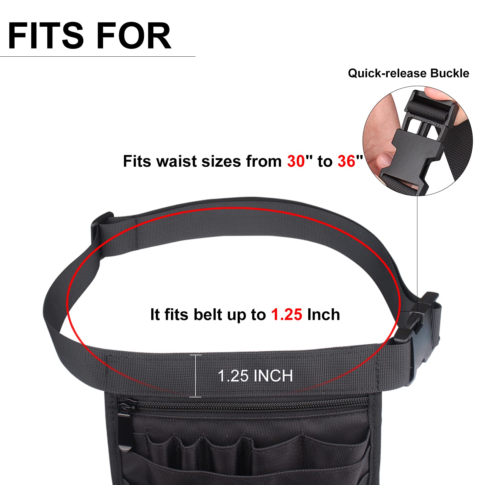 Sac Banane Pour Infirmière, Sac De Ceinture à Outils, Pochette De Rangement Multi-compartiments, Sac Banane D'infirmière Pour Stéthoscopes Fournitures De Soins Lingettes. Pochette D'infirmière