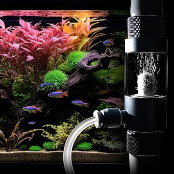 Aquarium Inline CO2 Diffuser, Compatible with 16/22mm Filter Hoses