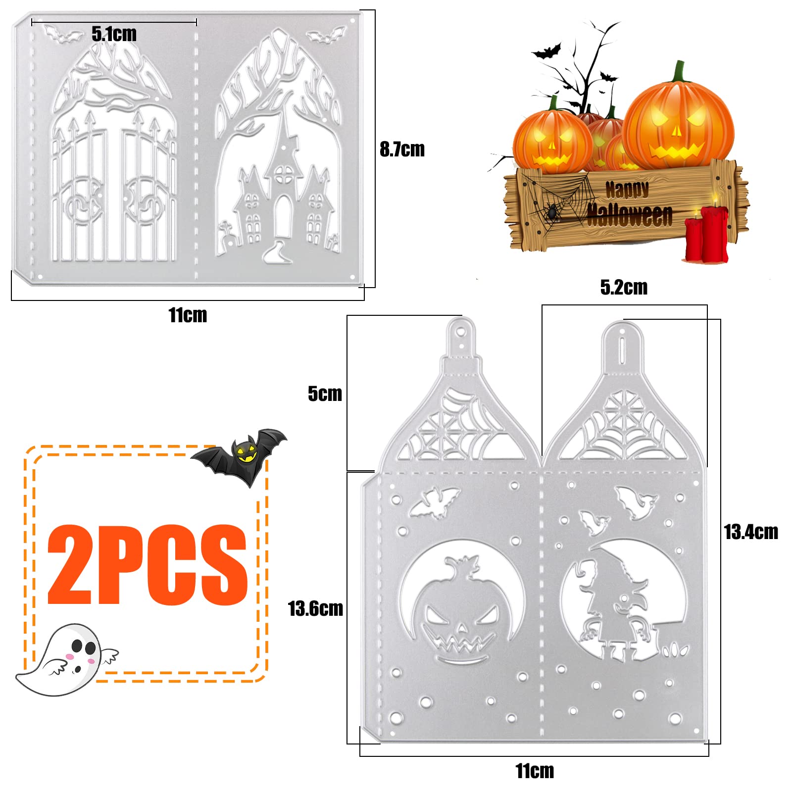 Ensemble De Matrices De Découpe De Citrouille D'Halloween Pour L