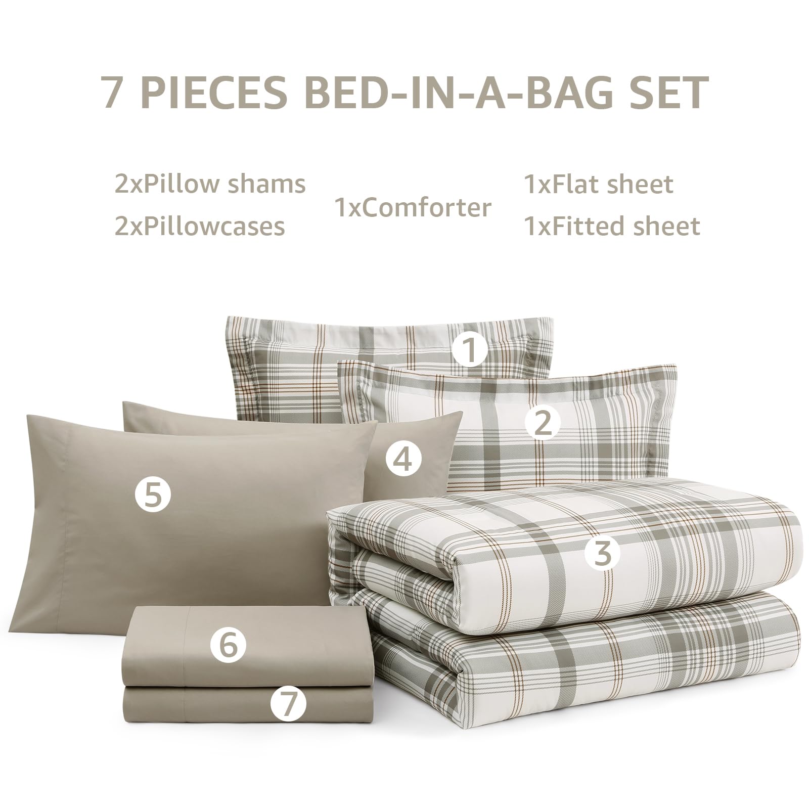 Plaid Comforter Set - Farmhouse Style -15 Plaid Comforter Set - Farmhouse Style -15