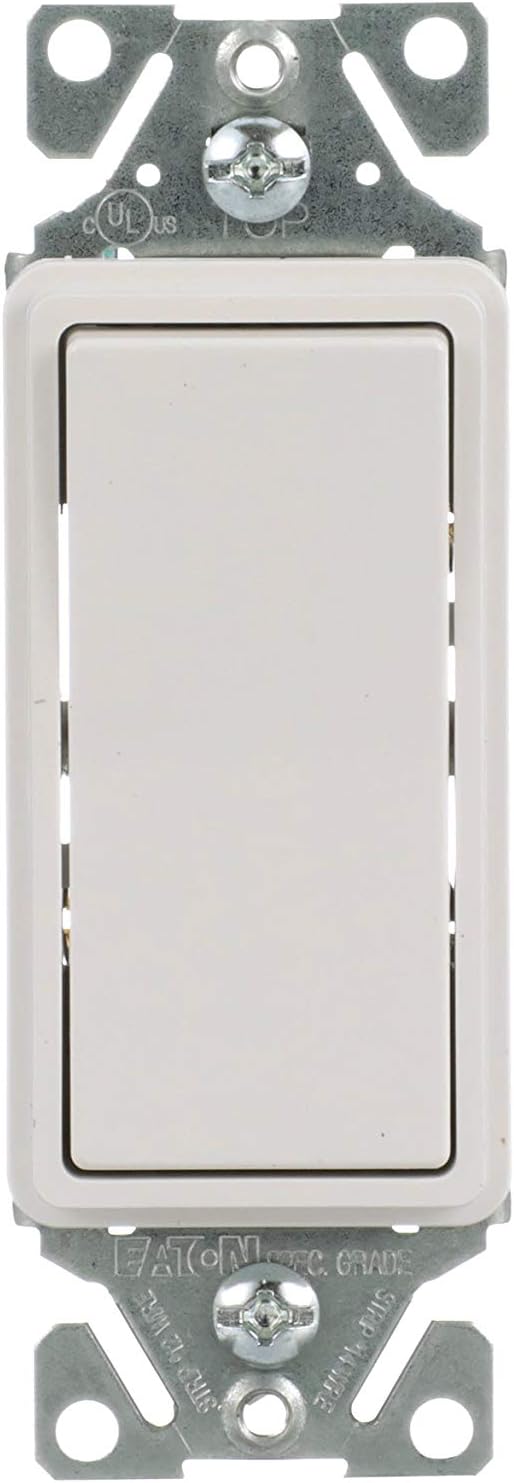 EATON 7503W-BOX 7500-Box Decorative Standard Rocker Switch, 120/277 Vac