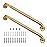 Rackickyer Shower Grab Bar, 2 Pack 24 Inch Gold Bathroom Grab Bar, 1.25 Diameter 304 Stainless Steel Anti-Slip Grab Bars for Bathtubs and Showers, Handicap Shower Grab Bar for Seniors Elderly