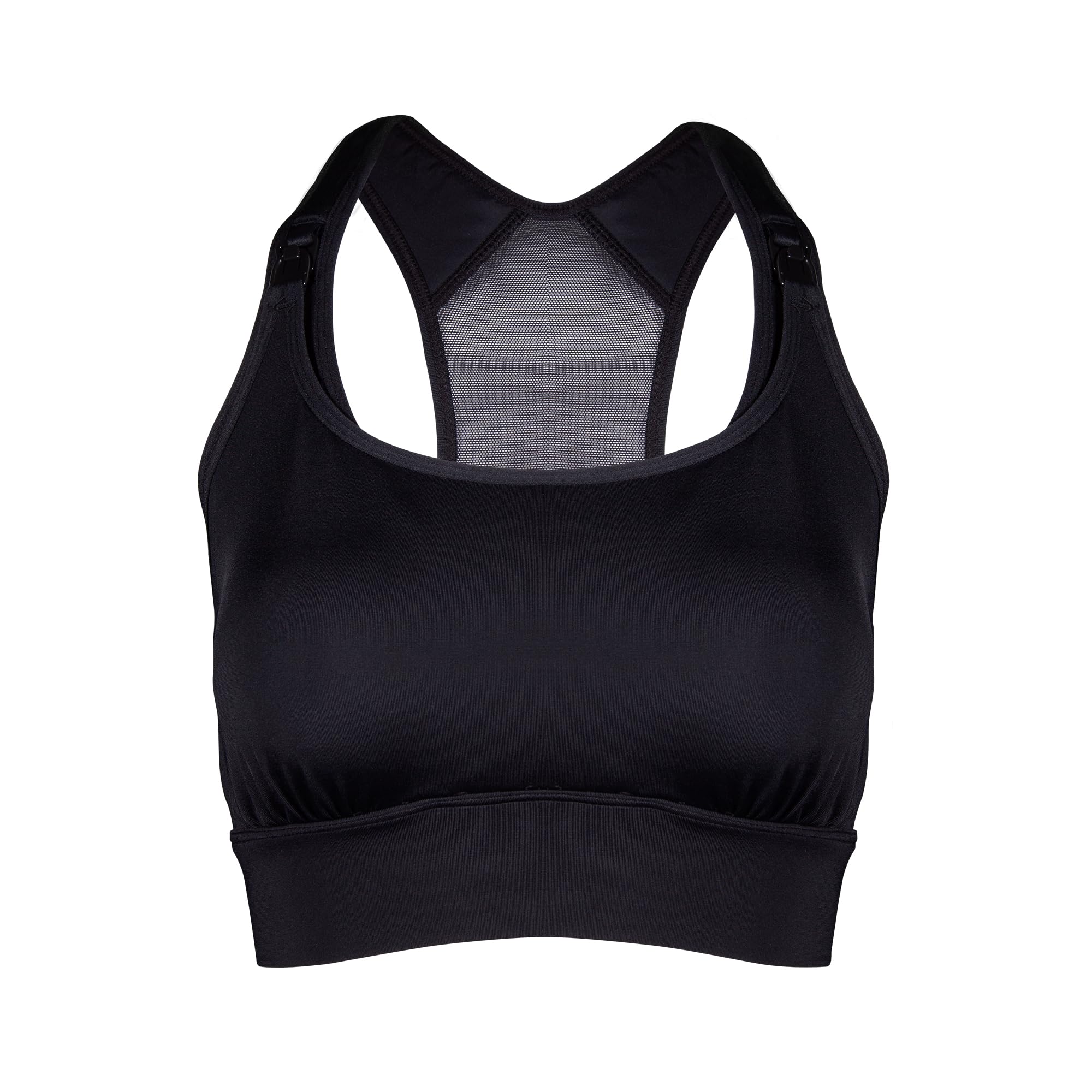 Belly Bandit - Reggiseno sportivo per allattamento - Nero - S