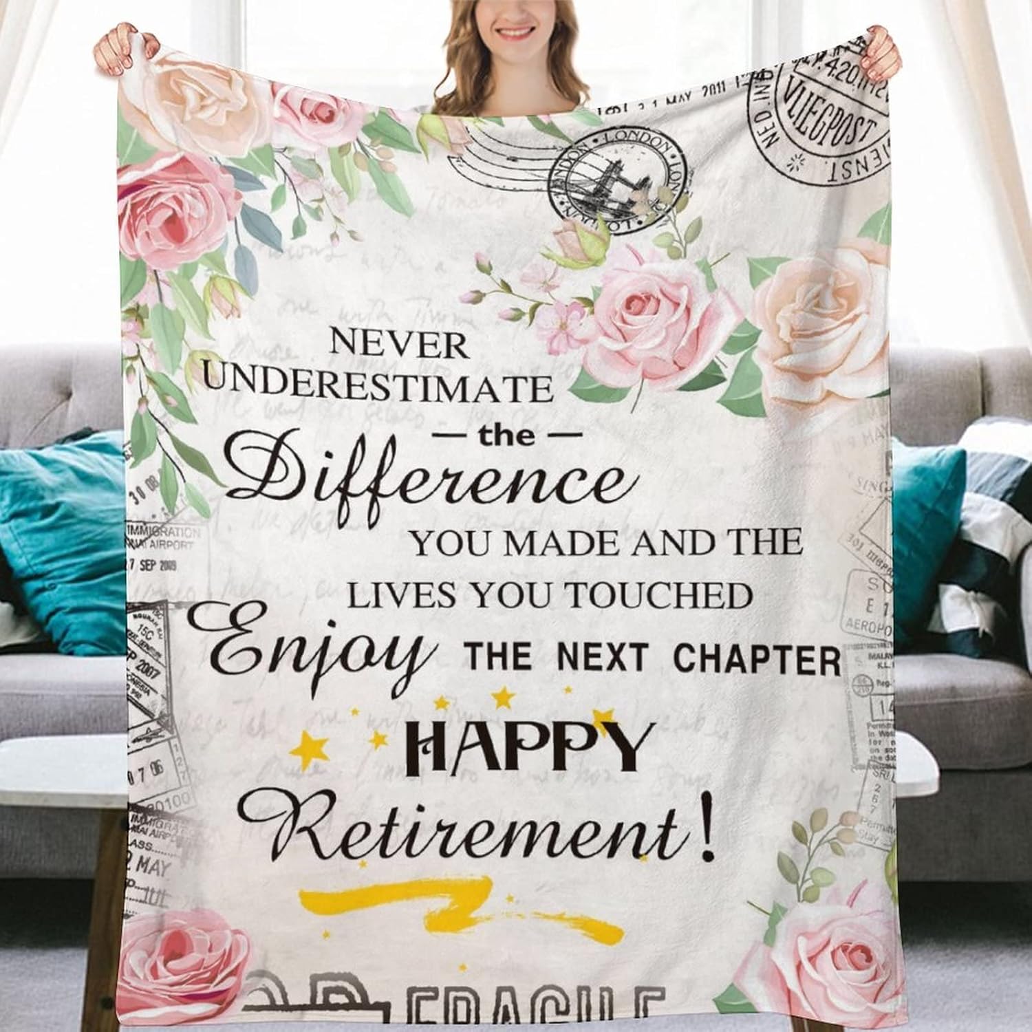Retirement Blanket Gifts Happy Retirement Blanket Throw