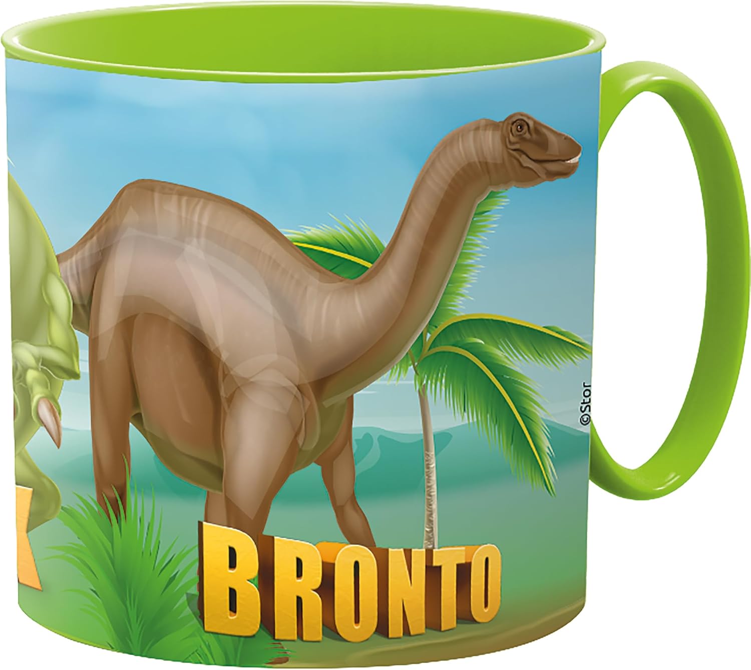 5074 Microwave Safe Cup 9oz Capacity Reusable Product (Dinosur)