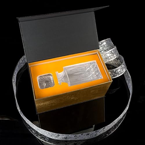 Miniatura 8 de KANARS - Decantador de whisky de alta calidad, sofisticado decantador escocés con caja de regalo de lujo para hombres, papá, hermano, marido,