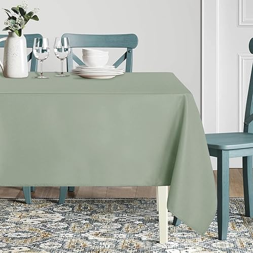 Miniatura 71 de Sancua Mantel cuadrado resistente a manchas y arrugas, lavable, de poliéster, decorativo de tela para mesa de comedor, fiestas de bufé y campamento,