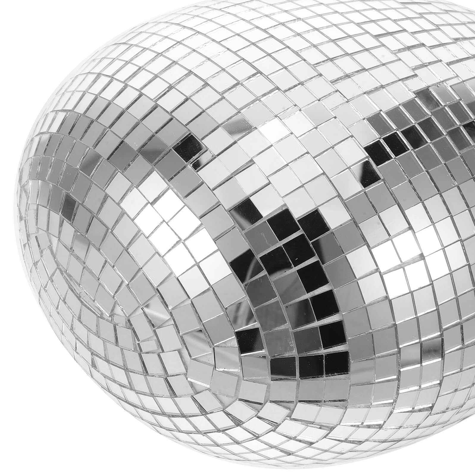Beavorty Uovo Specchio da Discoteca Argento Decorazione Pasquale in Vetro Leggero Riutilizzabile per Eventi Giardino e Feste Effetto Riflettente Unico e Creativo