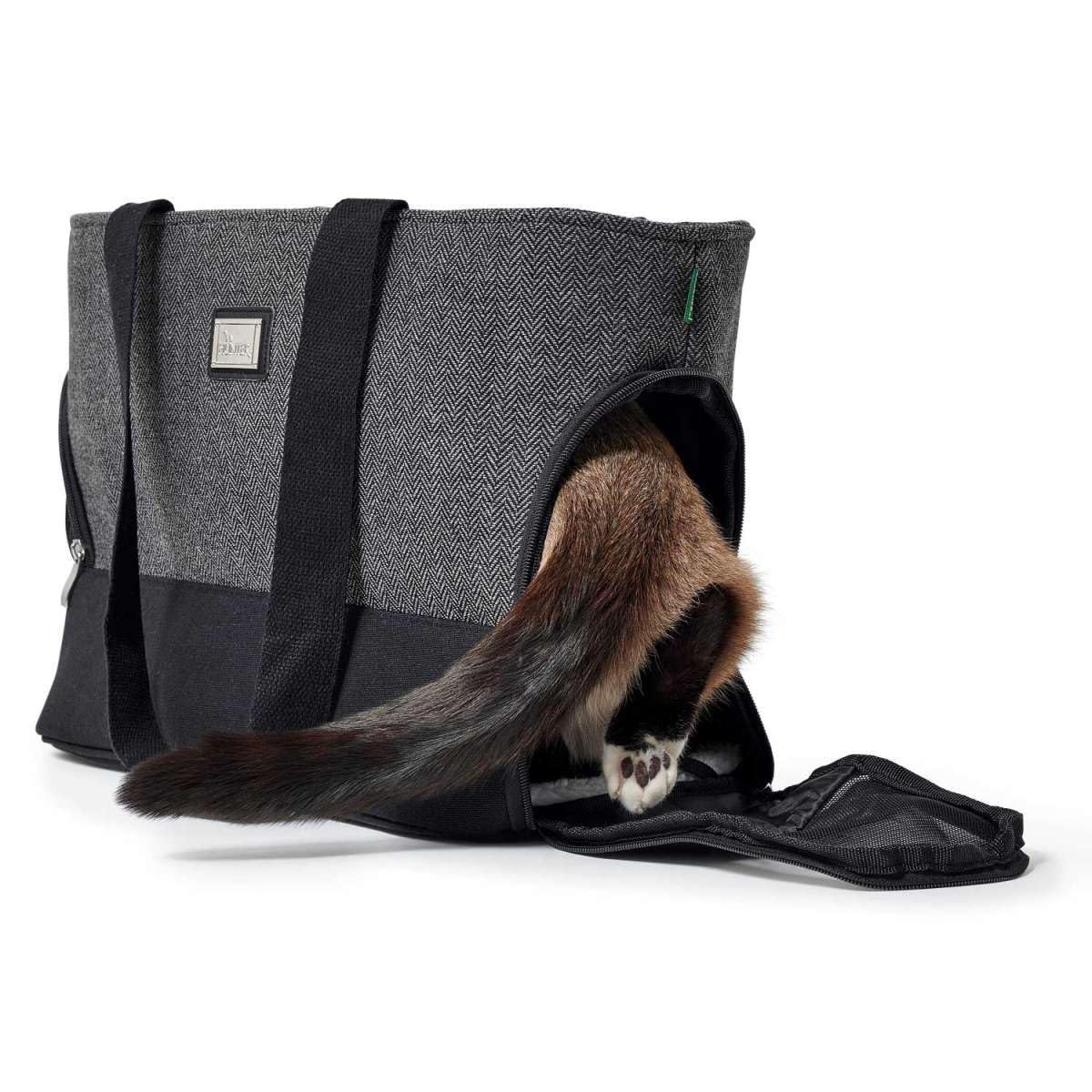 HUNTER Shopper Barcelona 40x19x30 cm szary z astuccio porta sacchettini