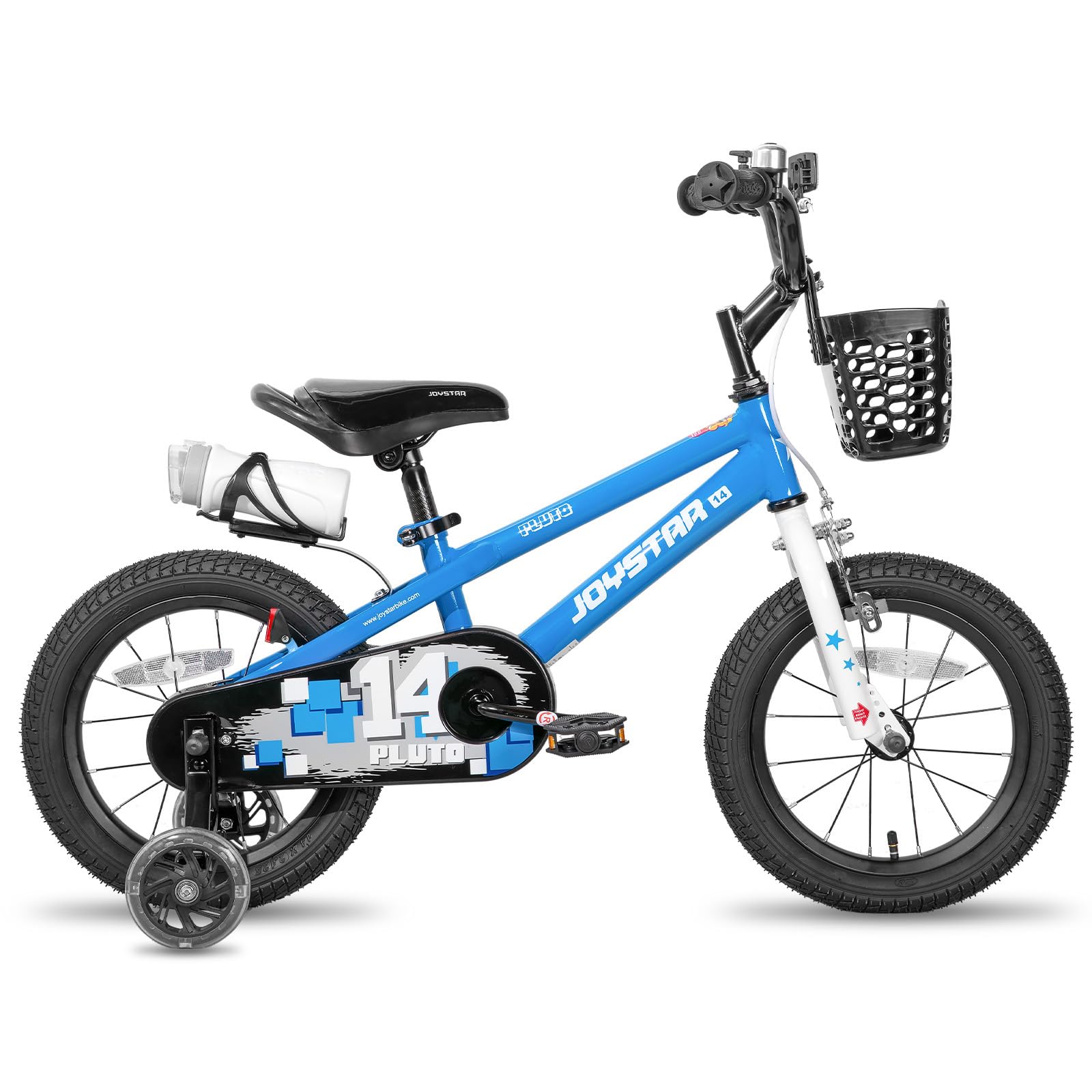 JOYSTAR Pluto 12/14/16/18/20 pollici per bambini e bambine dai 2 agli 11 anni. Bicicletta per bambini con ruote di allenamento e cestino. Disponibile in diversi colori.