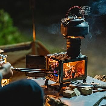 PILMOA ピルモア 薪ストーブ ウッドストーブ ミニ火鉢台 暖房 調理器 710l7YiRrLL._AC_UF350,