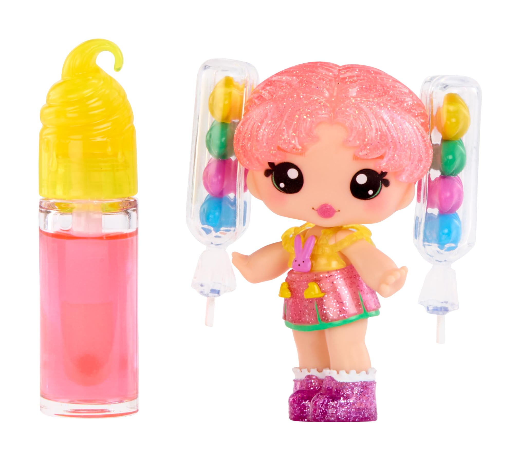 Yummiland x PEEPS Lip Gloss Doll- Molly Mallows with Scented Lip Gloss, Ages 4+ - 5