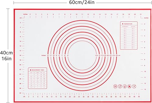 Miniatura 8 de HULISEN Juego de cortadores de galletas de acero inoxidable, alfombrilla de silicona, raspador de pastelería y licuadora, resistente y de larga