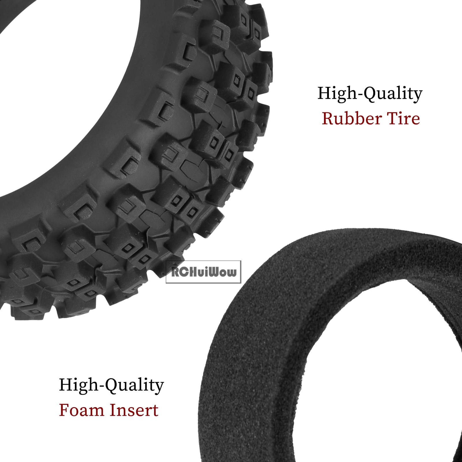 RC Buggy Pneumatici 17mm Hex Ruote e Pneumatici per 1/8 Scala Auto Arrm a Typhon 3S 6S, HSP Off-Road, Kyosho MP10, Scala 1/8 RC Buggy Ruote e pneumatici in gomma, Verde