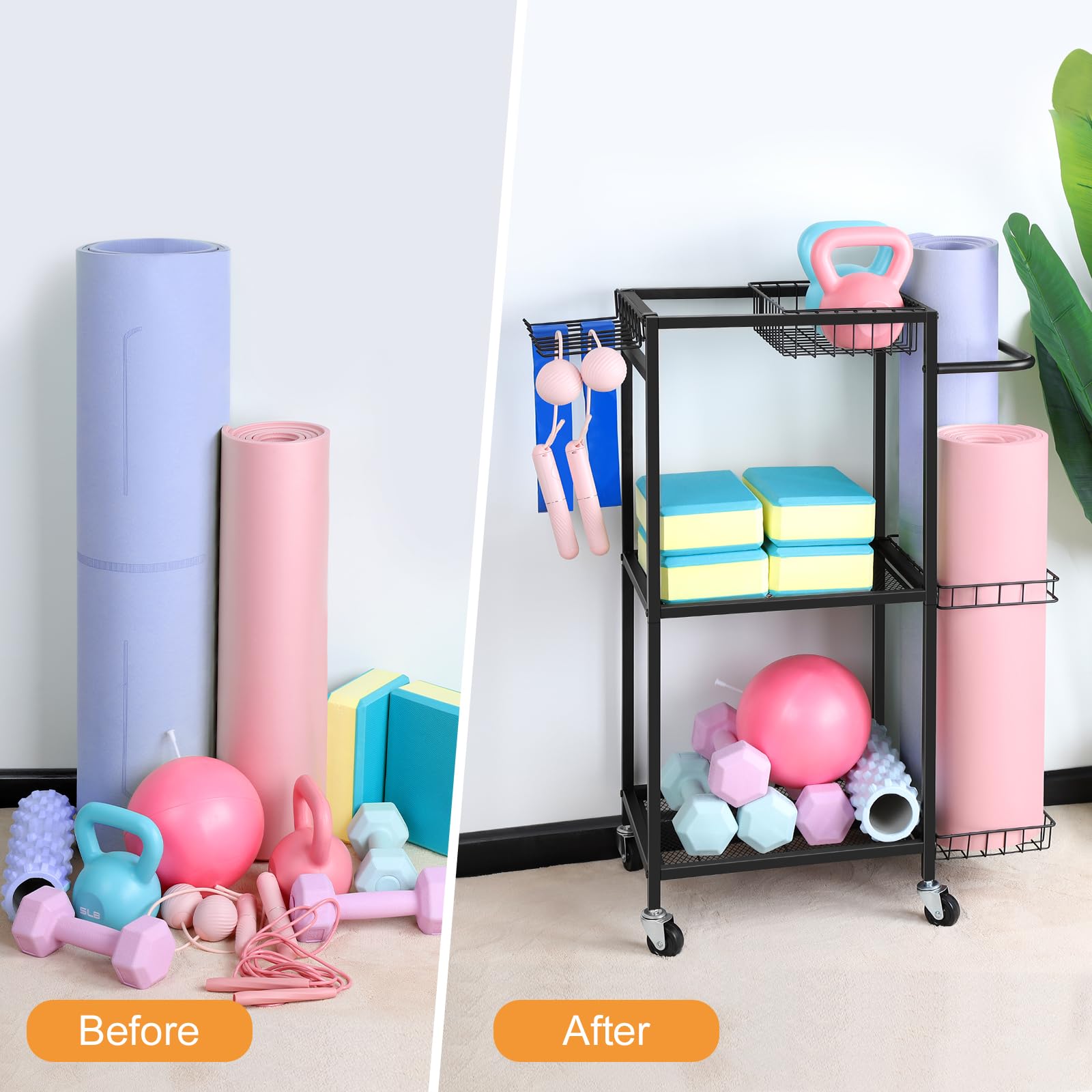 Tachiuwa Rack Portátil Para Halteres Apenas Suporte De Peso Para Halteres Multicamadas Comporta 6 Halteres Organizador Para Acessórios Armazenamento