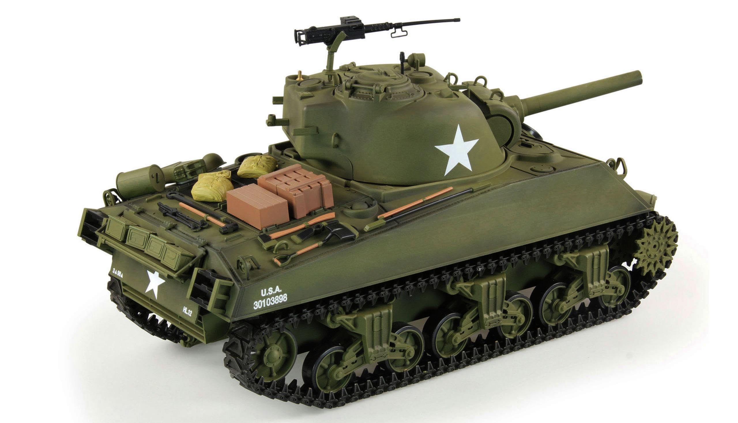 Amewi Tanque RC 1:16 U.S. M4A3 Sherman Advanced Line IR BB