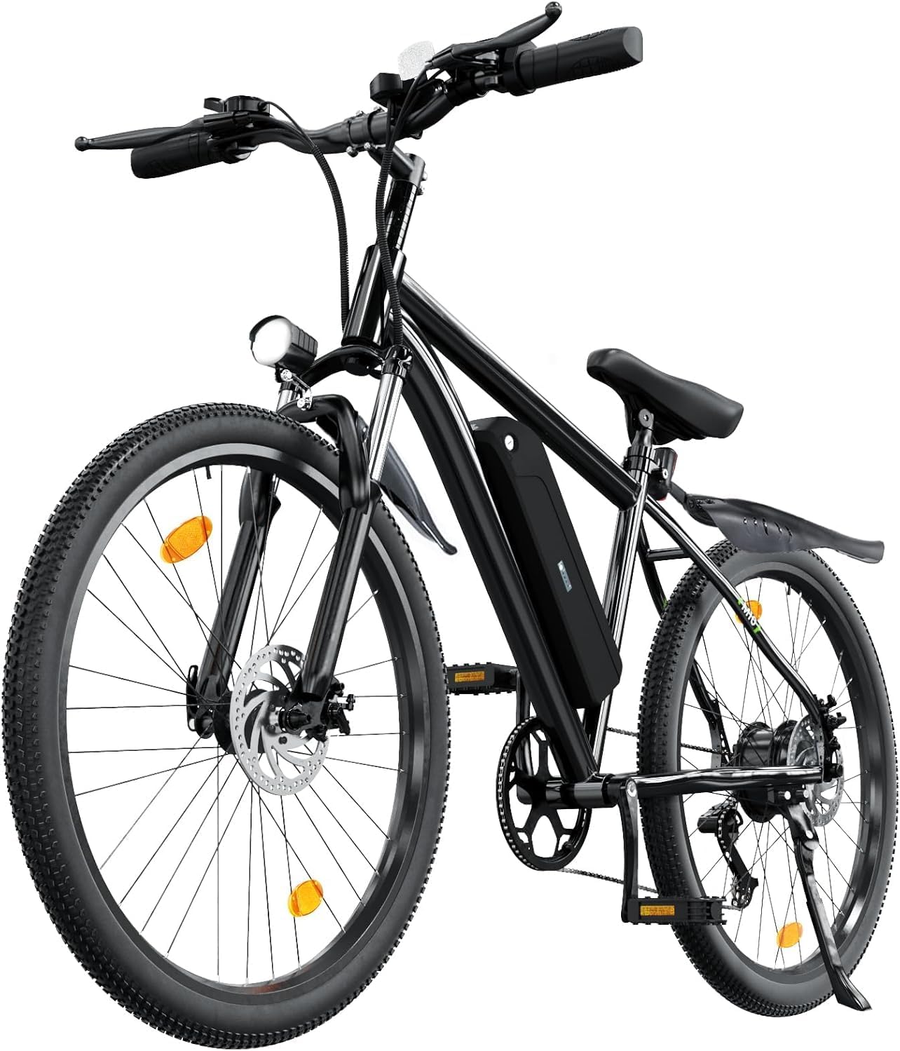 35/3-Speed Electric Bike for Adults 750/500W Peak 26" /14" Tire Commuting Electric Mountain Bike 20MPH Range 55+/25 Miles 374.4Wh/280.8Wh Removable Battery Lightweight Electric Bicycle