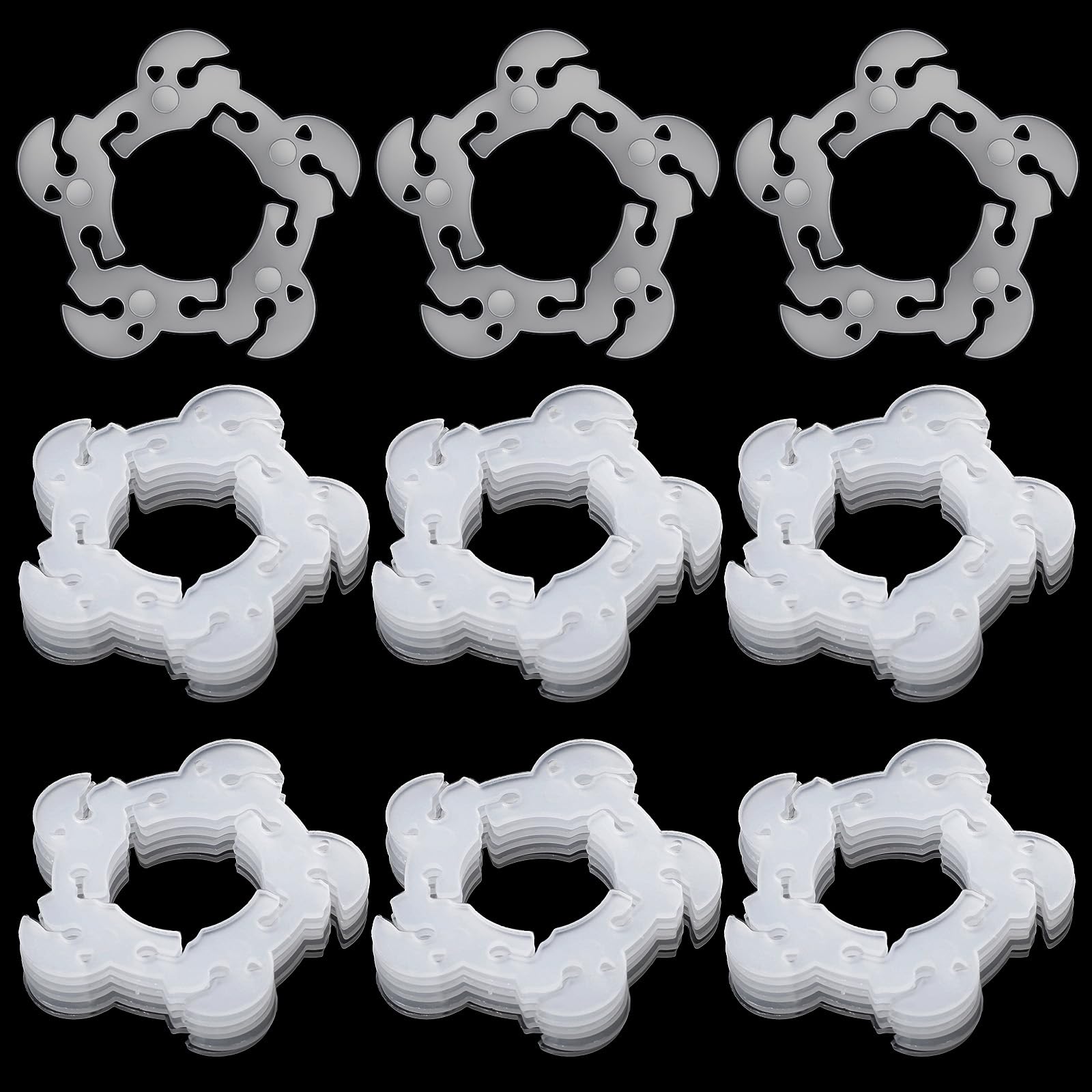 50 Pcs Reusable Balloon Clips, Plastic Balloon Arch Connectors Garland Kit