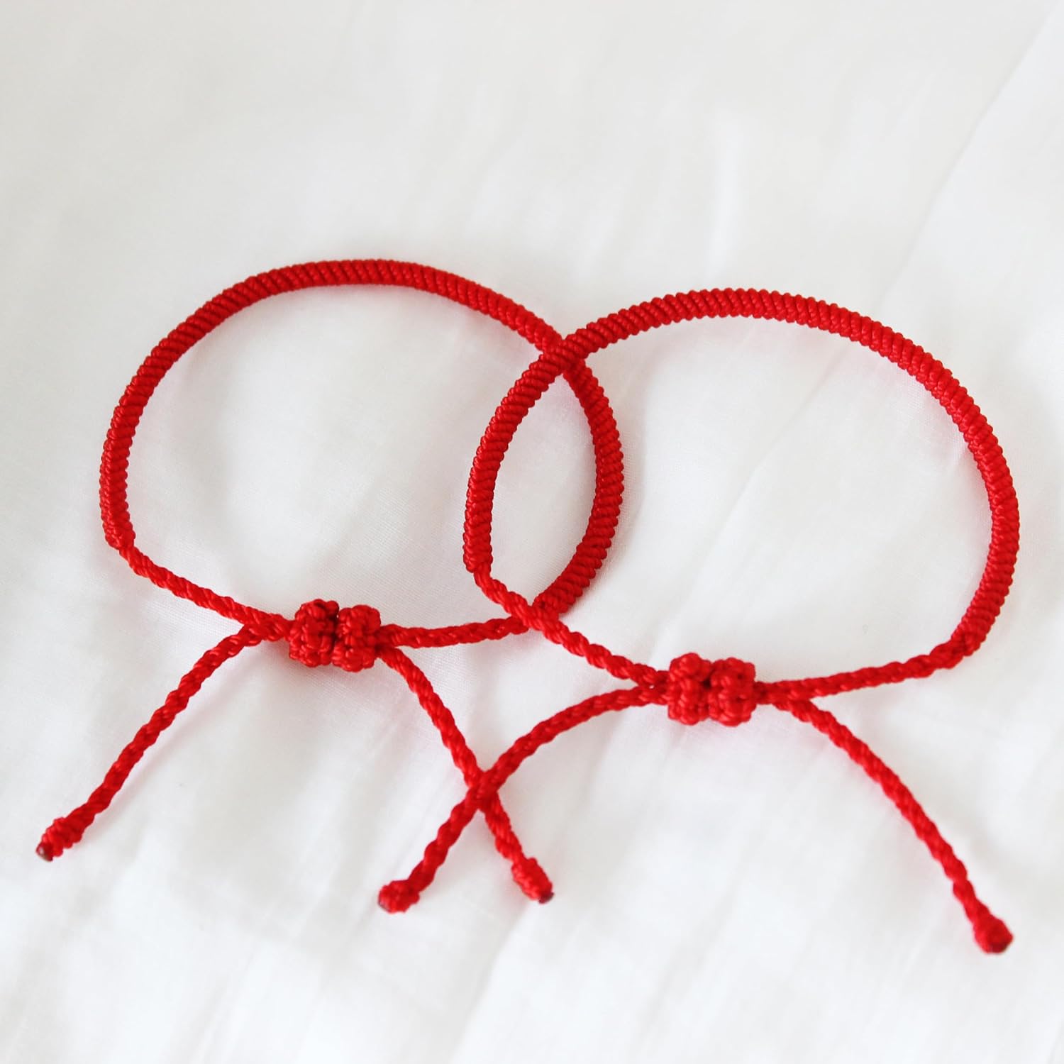 2PCS Red String Bracelet for Women and Men, Buddhist Vajra Knot Protection Bracelet for Lover, Family and Friends, Double Adjustable Buckles, More Firm - Image 5