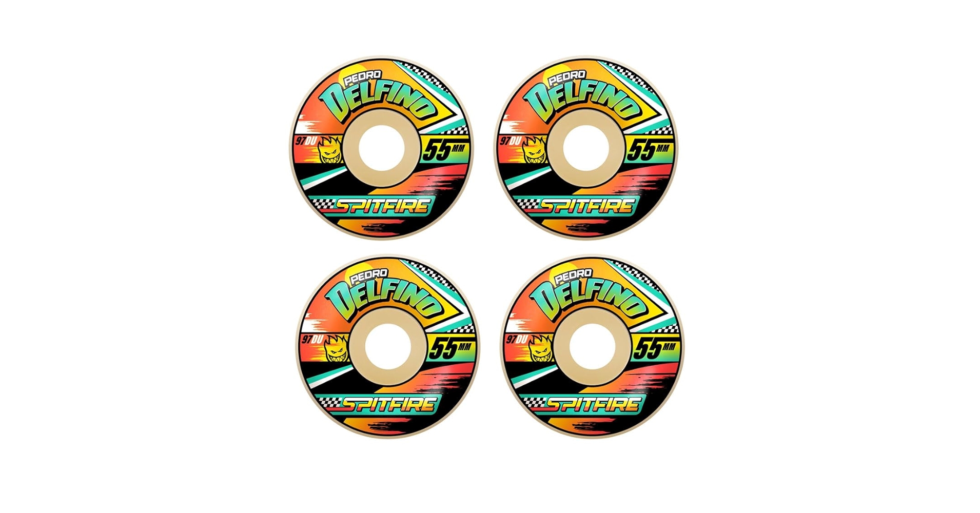 Amazon.com: Spitfire Skateboard Wheels 57mm F4 97A Pedro Delfino Amazon.com: Spitfire Skateboard Wheels 57mm F4 97A Pedro Delfino