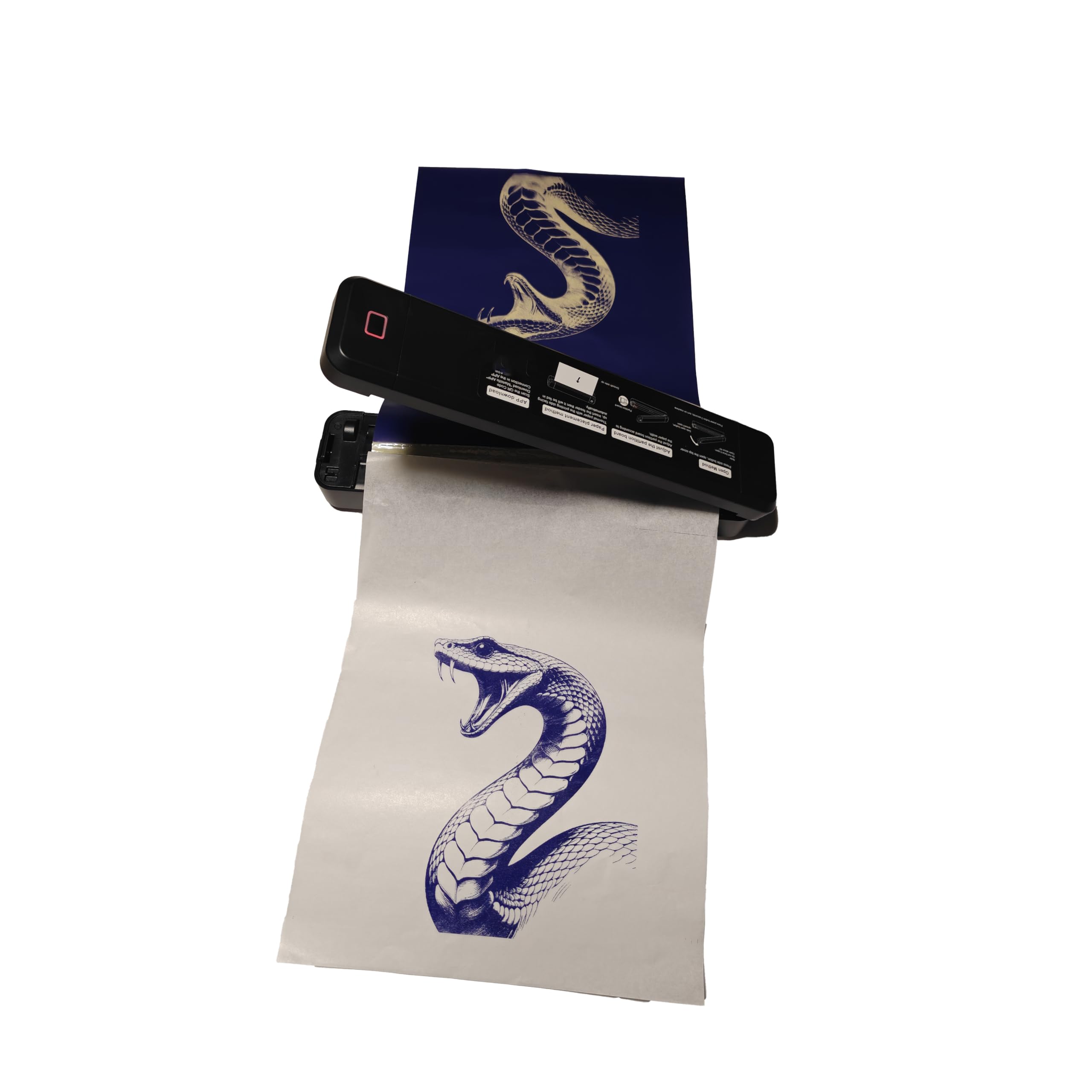 IOOIOO high resolution tattoo stencil tattoo bluetooth printer with extra clear tattoo transfer paper, high end tattoo machine-image-49
