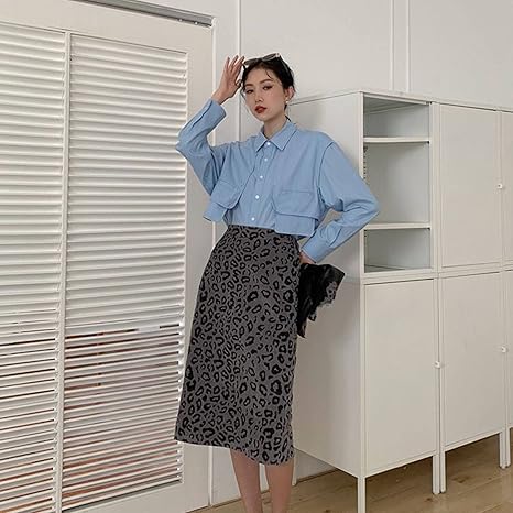 Amazon Co Jp 女性用スカート ストリートウェアヒョウ柄スカート女性エレガントレトロハイウエストハラジュクaライナースタイリッシュエレガント ルーズカジュアル服ボトムスレディースサマードレス グレーs 服 ファッション小物 Amazon Co Jp 女性用スカート ストリートウェアヒョウ柄スカート女性エレガントレトロハイウエストハラジュクaライナースタイリッシュエレガント ルーズカジュアル服ボトムスレディースサマードレス グレーs 服 ファッション小物