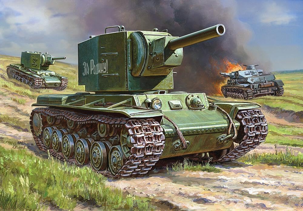 Zvezda Models KV-2 Heavy Soviet Tank SnapKit