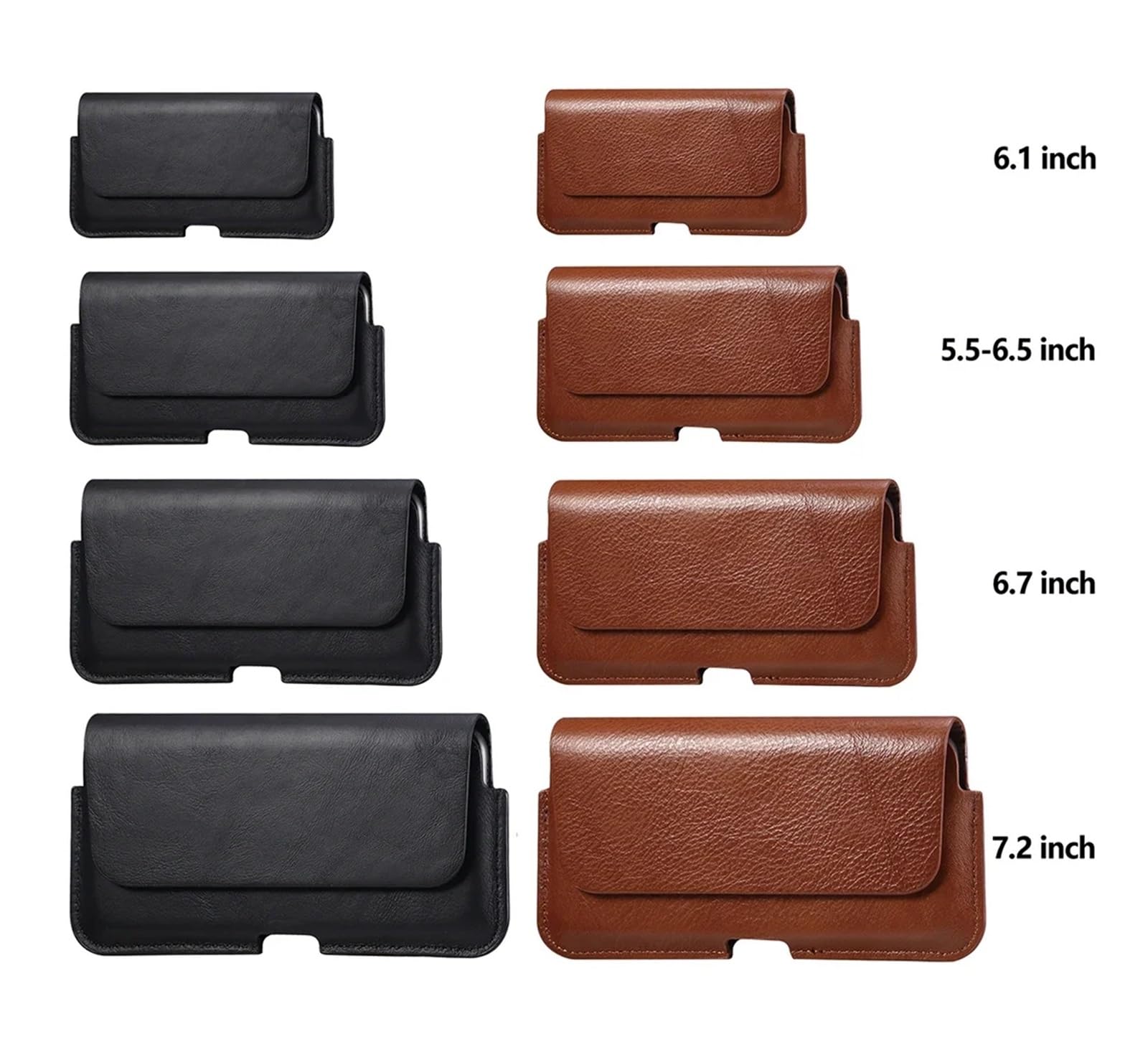 Handytasche Gürtel Ledertasche Handyhülle Gürteltasche Universal Herren Sport Freizeit Handytasche(Brown,5.5-6.5 inch)