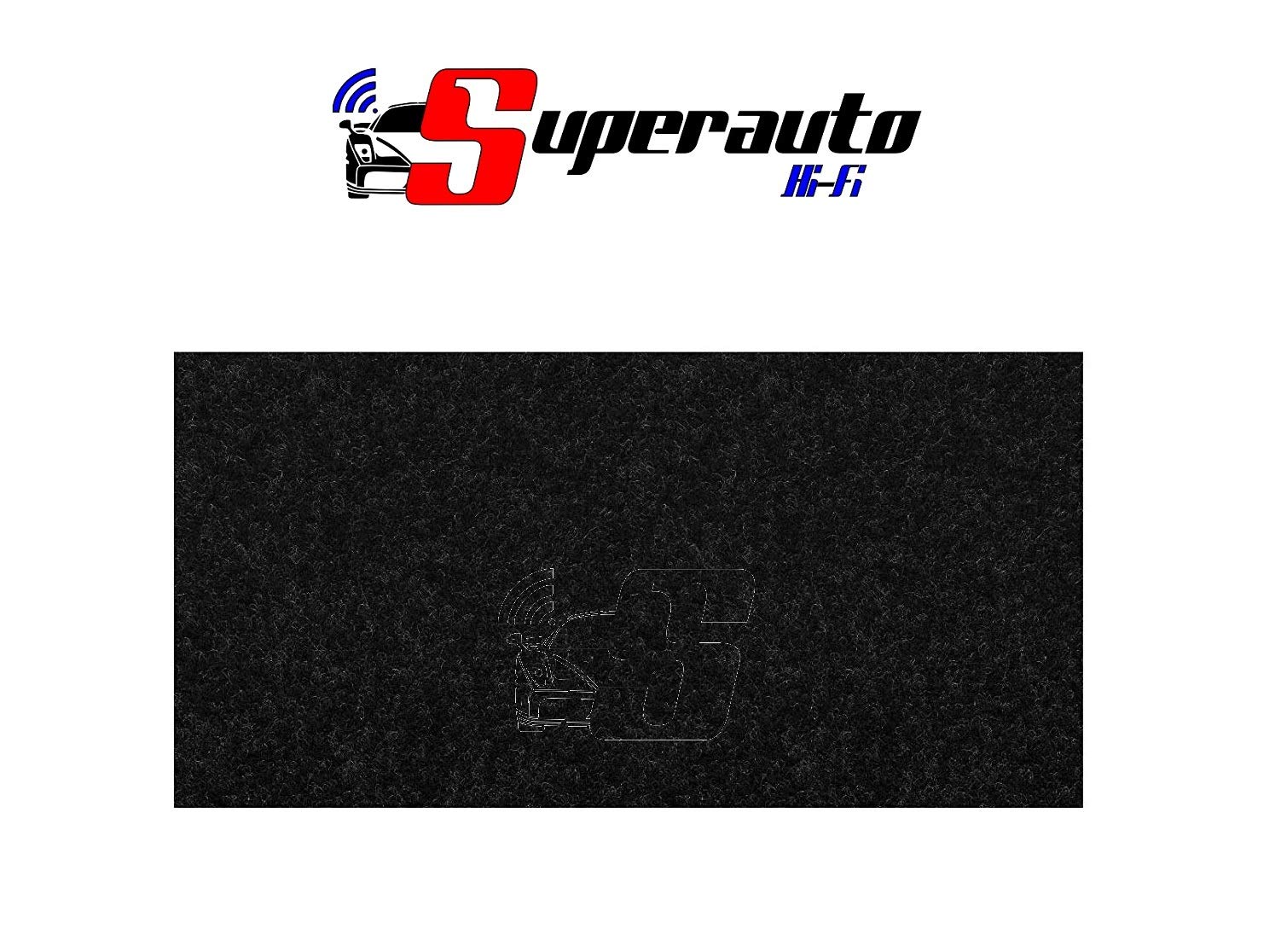 Rotolo Moquette Adesiva liscia 500 x 150 cm colore nero fonoassorbente rivestimento acustico Auto pannelli 5 metri