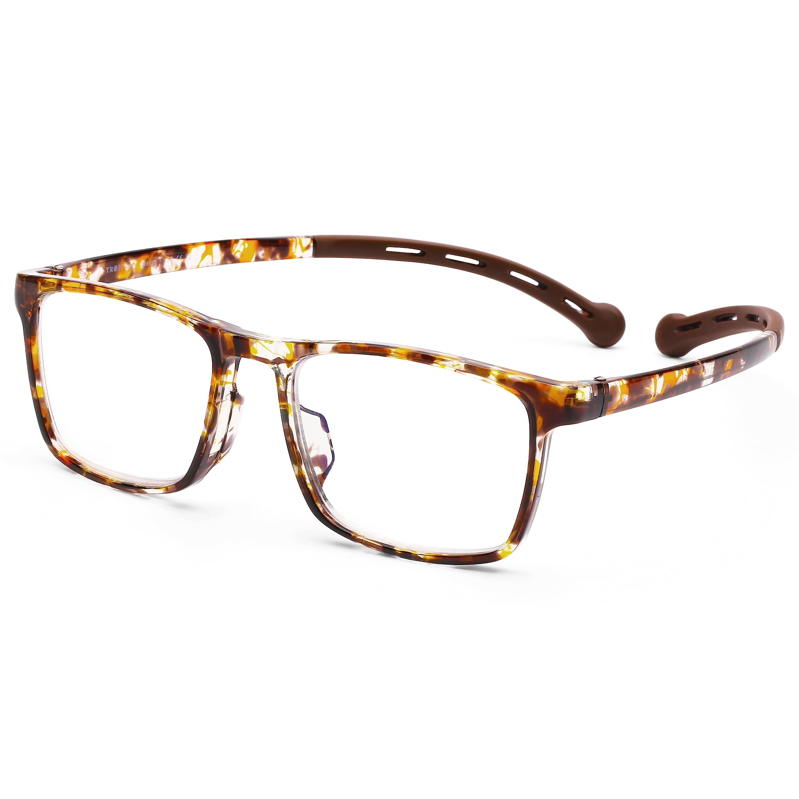 DOOViC Blue Light Filter Reading Glasses 2.0 Neck Hanging Tortoiseshell Square Frame Computer Readers for Men/Women