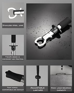 Fishing Tool Kit - Fishing Pliers, Hook Remover, Fish Gripper,Fish Scale, Fish Knife, Saltwater Fishing Gear with Sharpeners, Best Gifts for Men