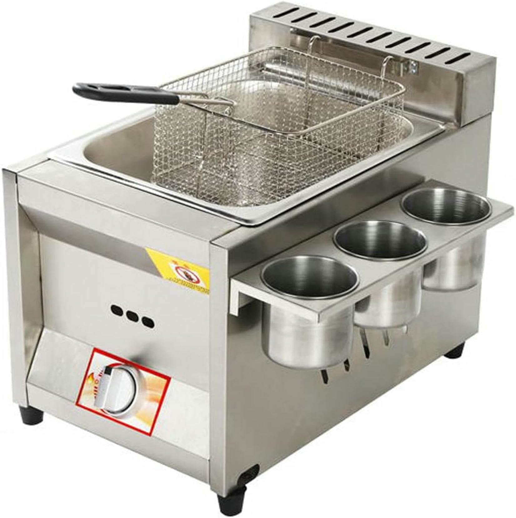 Friteuse à gaz en acier inoxydable pour réussir toutes vos fritures sans attendre