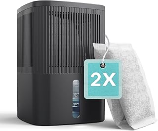 AROEVE Dehumidifier, 450g x 2 Moisture Absorber | 1000ml Capacity | 2 Month Protection Against Humidity (900g) | Electrici…