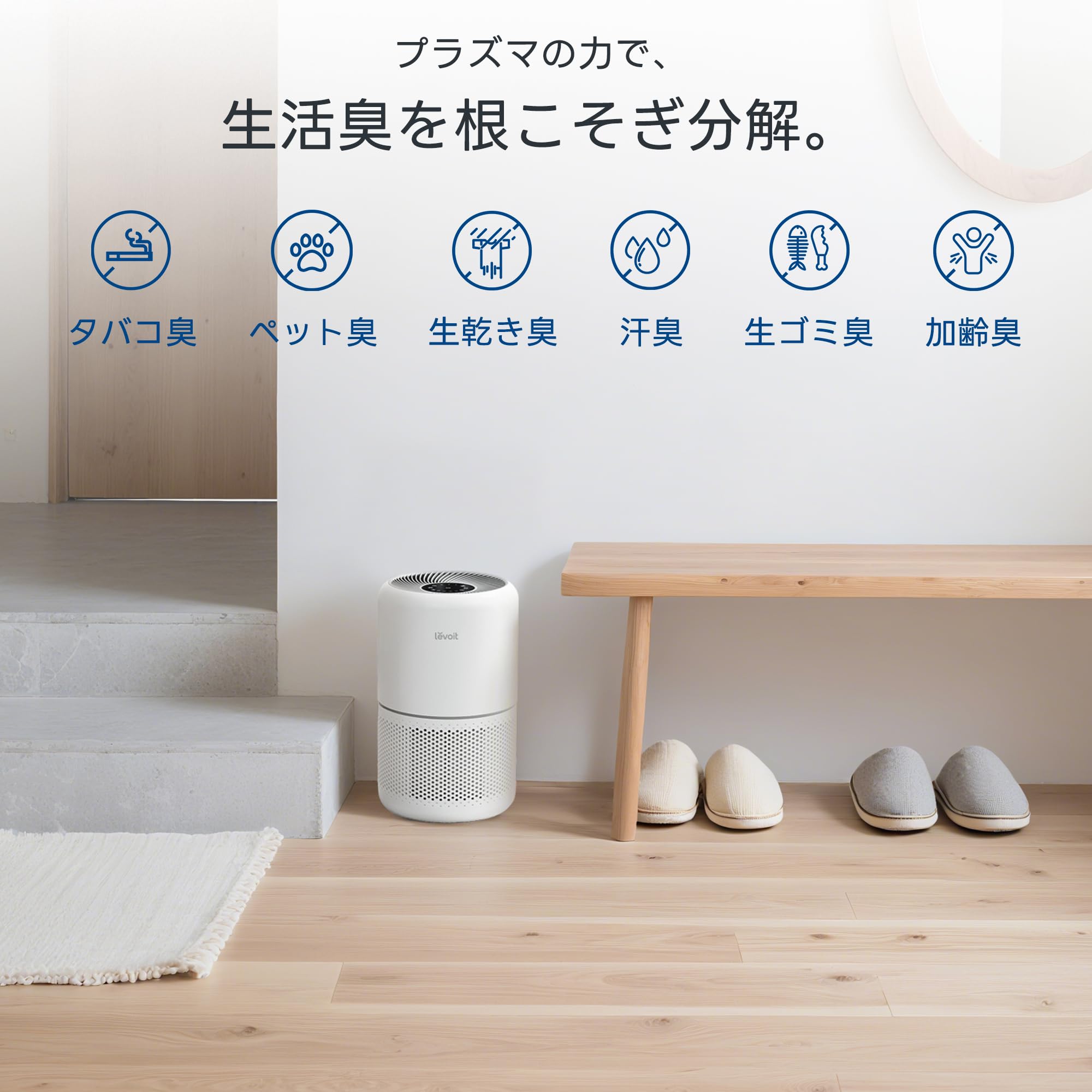 Amazon.co.jp: Levoit (レボイト) 空気清浄機 進級プラズマ付きモデル