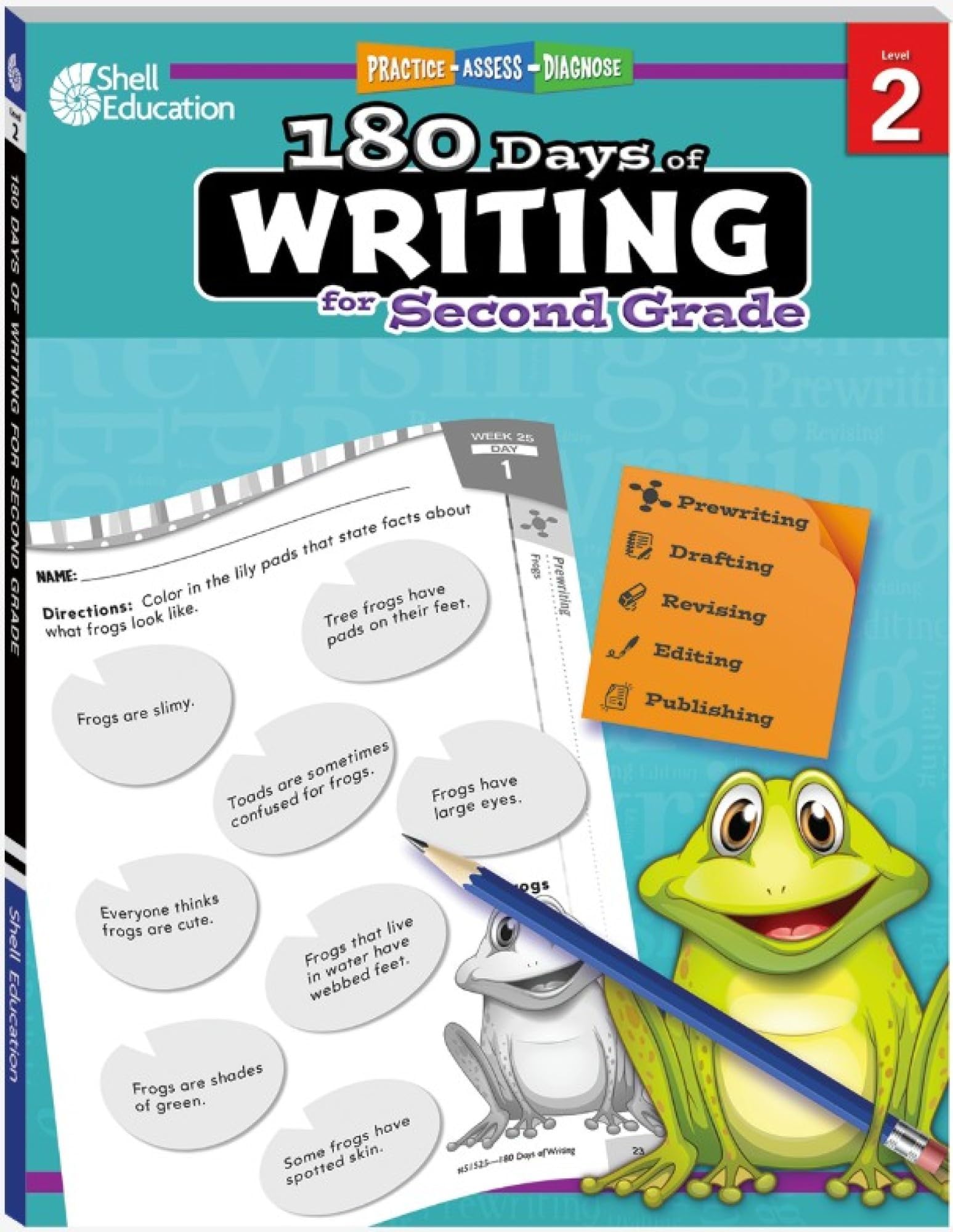180 Daysโข: Writing Workbook for 2nd Grade Ages 7โ8 | Sentence Structure, Grammar, Writing Process, Writing Practice for School or Home
